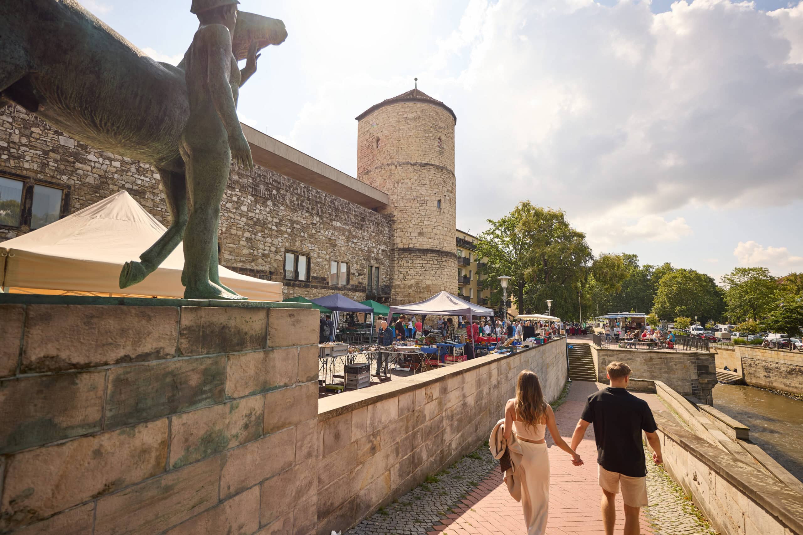 Mercatino delle pulci nella città vecchia